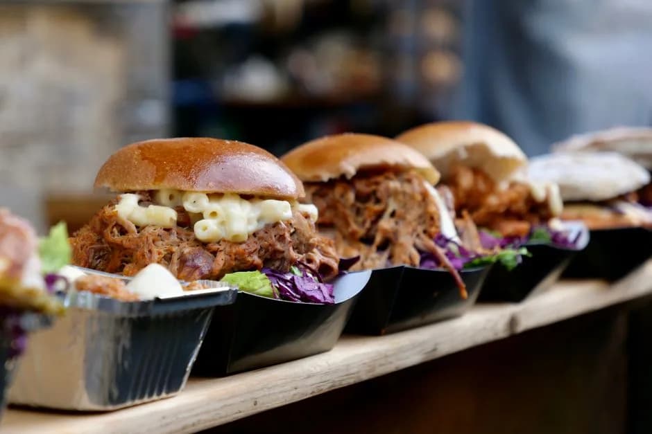 Smoked Pulled Pork Sandwiches w/ Mango Slaw